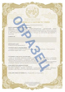 Образец Сертификат СТО 01.064.00220722.2-2020 Нальчик Сертификат СТО 01.064.00220722.2-2020 